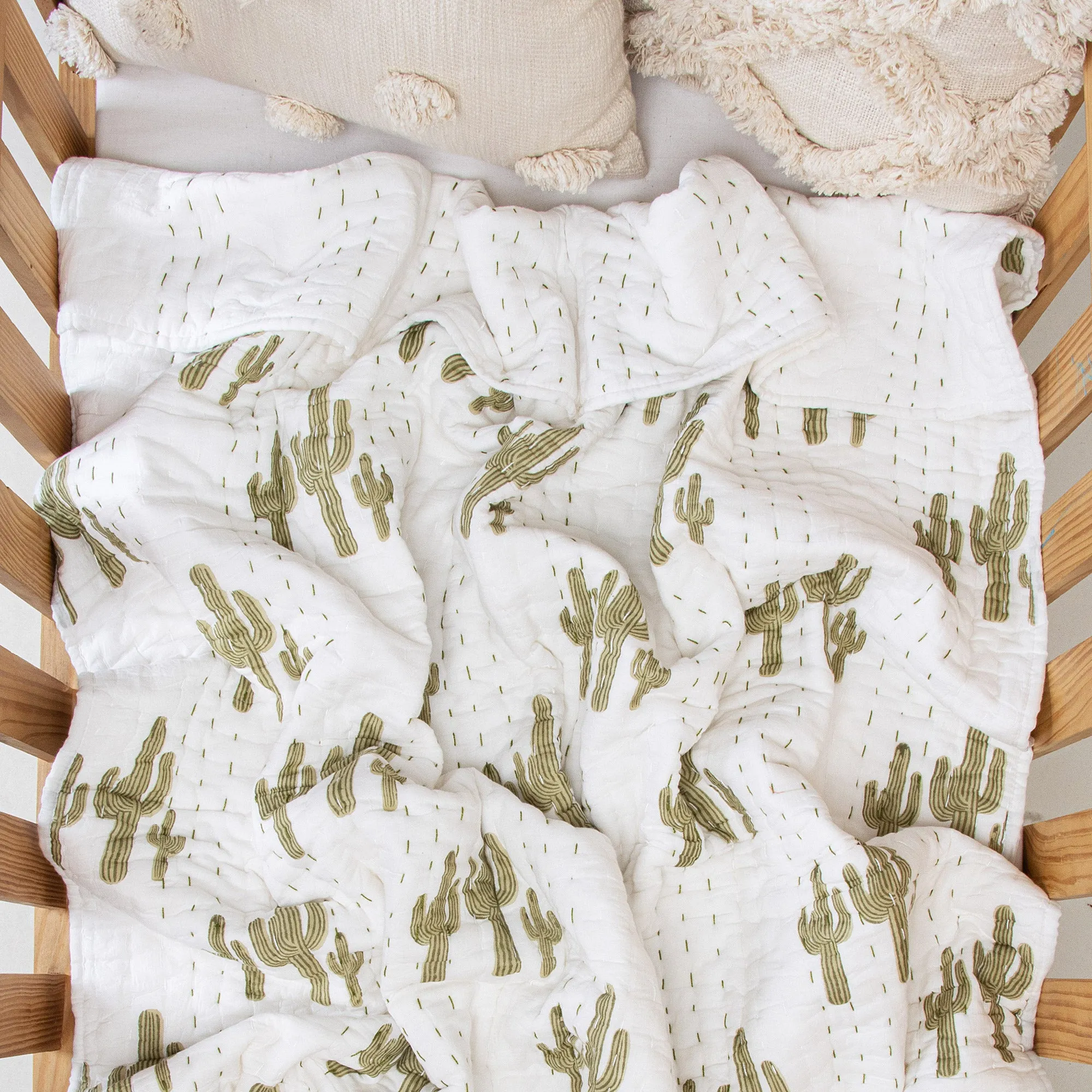 Cactus Soft Mulmul Cotton Baby Newborn Receiving Blanket