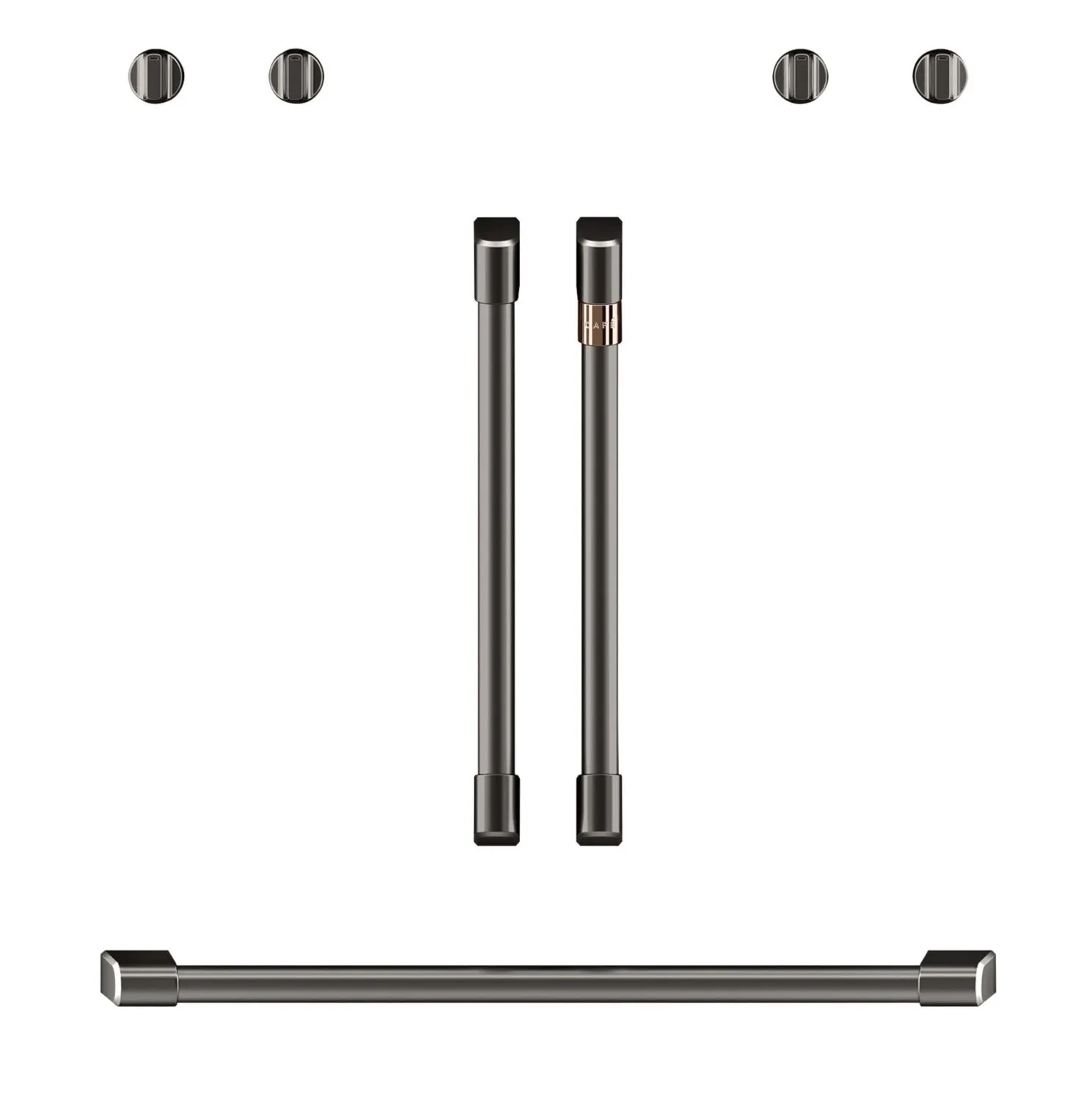 Café Handle Kit for 30" Wall Oven in Brushed Black - CXWDFHKPMBT