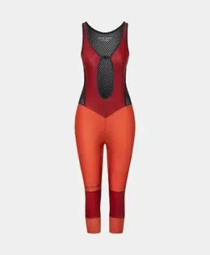 CAFE DU CYCLISTE  Adrienne 3/4 Length Thermal Women Bib Shorts - Rouille