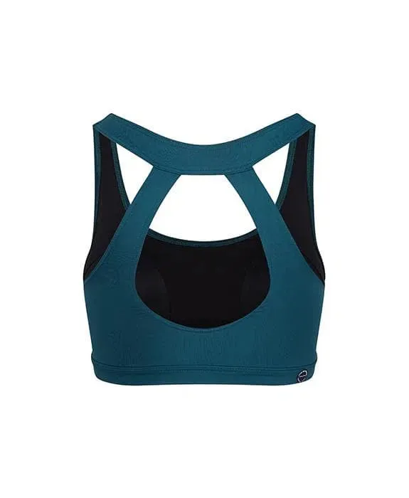 CAFE DU CYCLISTE Lisa Cycling Bra - Alpine Green