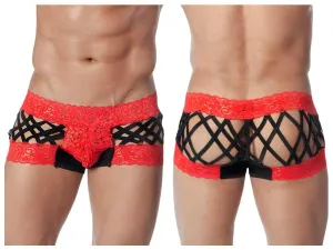 Cage and Lace Boxer Brief