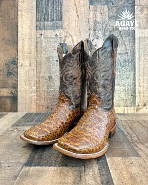 CAIMAN HORNBACK NECK | MEN SQUARE TOE WESTERN COWBOY BOOTS