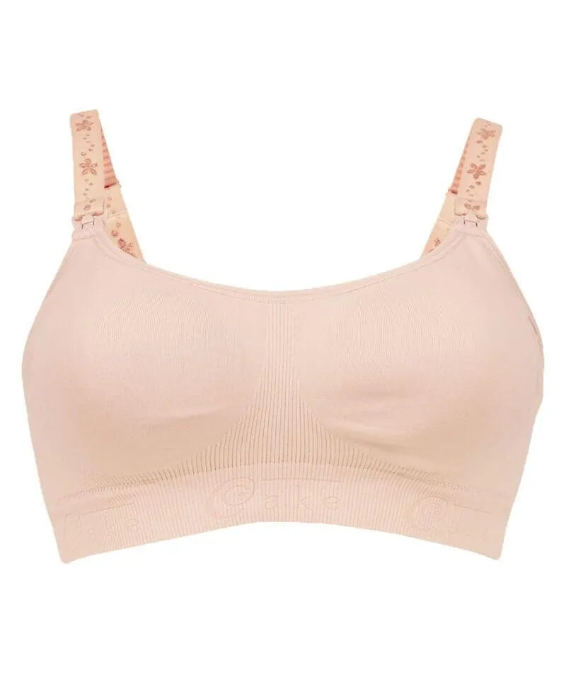 Cake Maternity Cotton Candy Seamless Sleep & Yoga Wire-Free Nursing Bra -  Nude