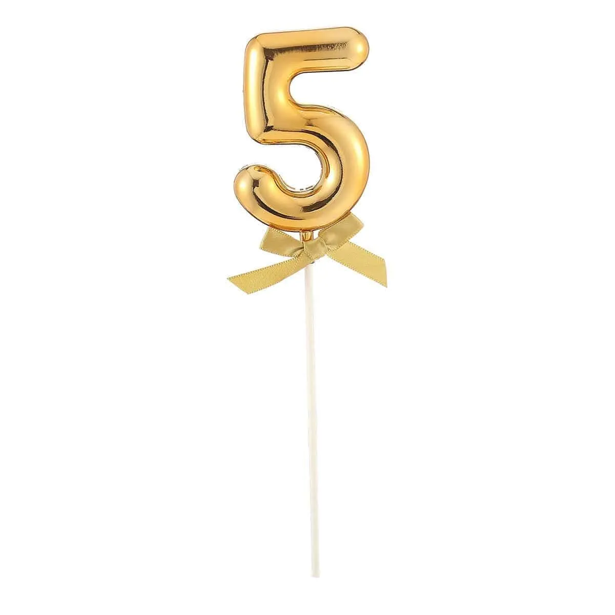 Cake Topper Number '5' - Gold