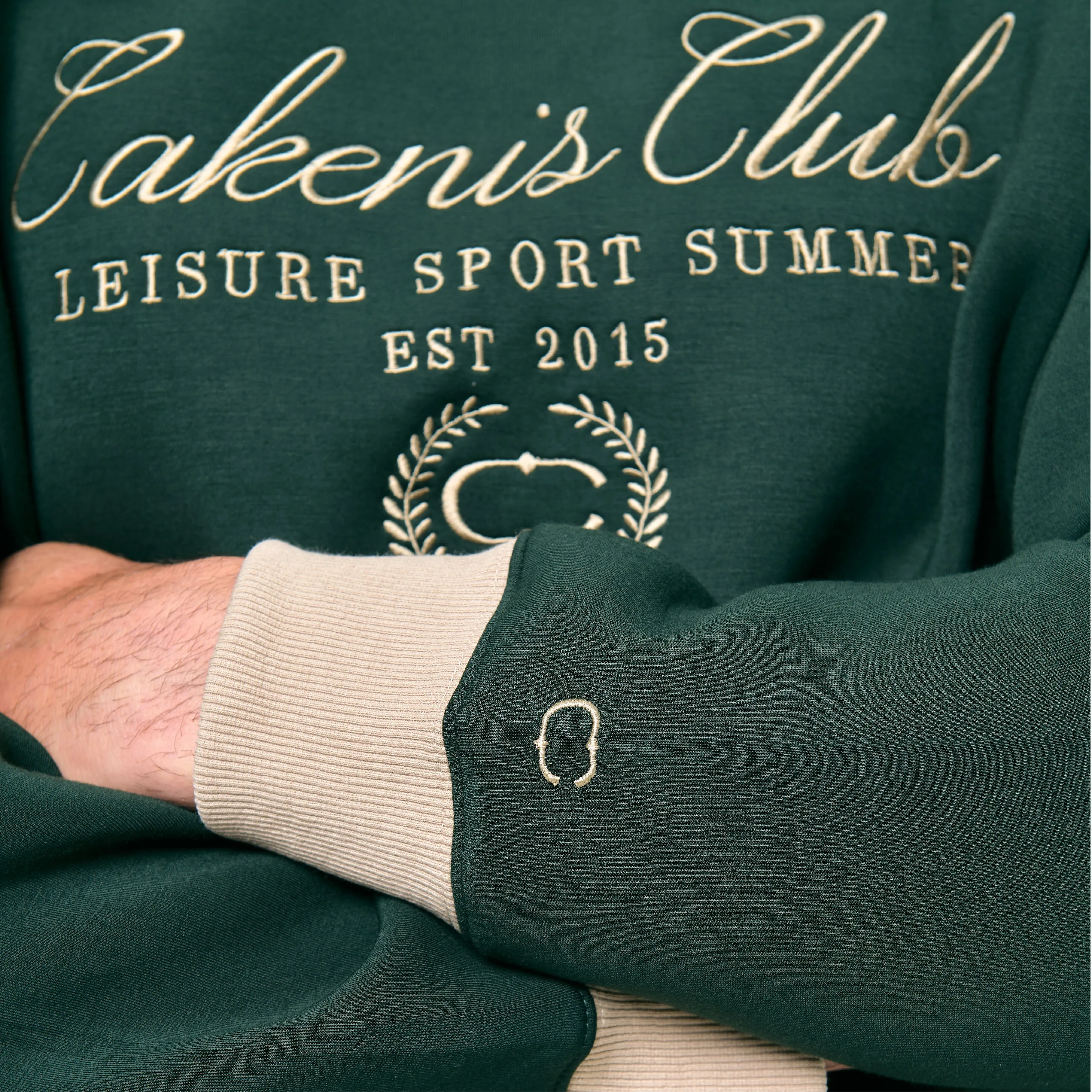 CAKENIS CLUB CLUBHOUSE UNISEX JUMPER IN GREEN