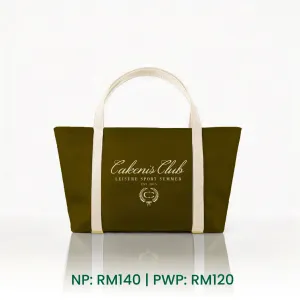 CAKENIS CLUB TOTEBAG IN BROWN