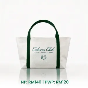 CAKENIS CLUB TOTEBAG IN WHITE