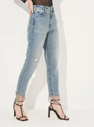 Calça Jeans Bruna Com Correntes Colcci