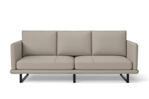 Calabria 3 Seater Sofa Sand Leather