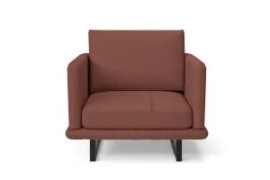 Calabria Armchair Mauve Leather