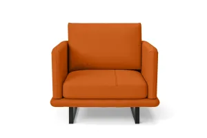 Calabria Armchair Orange Leather