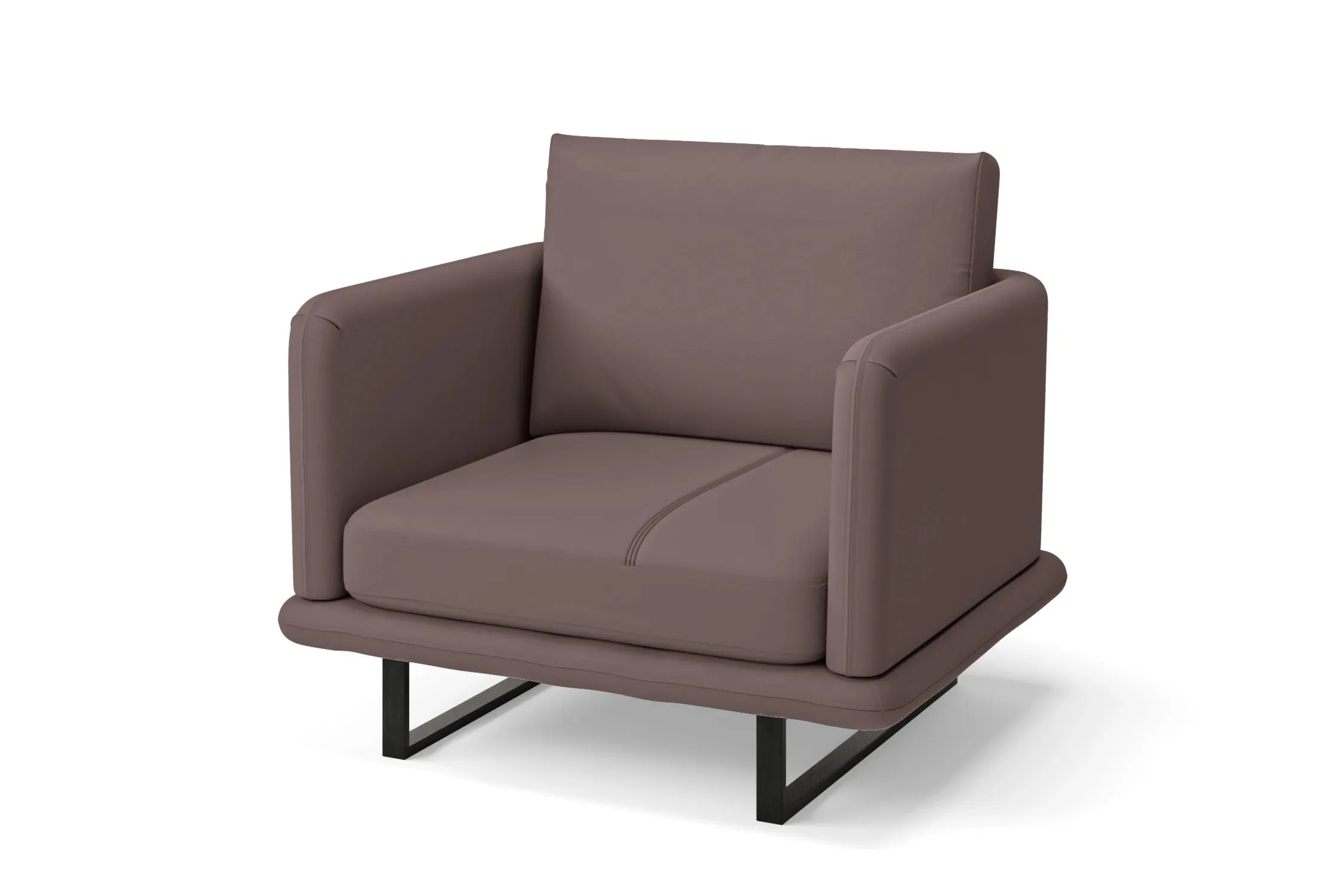 Calabria Armchair Rose Taupe Leather