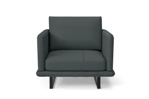 Calabria Armchair Slate Leather