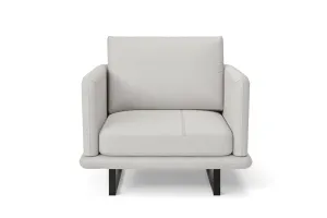 Calabria Armchair White Leather