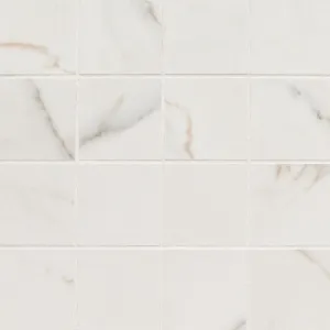 Calacatta Lucca Matte, 3" x 3" - Porcelain Tile