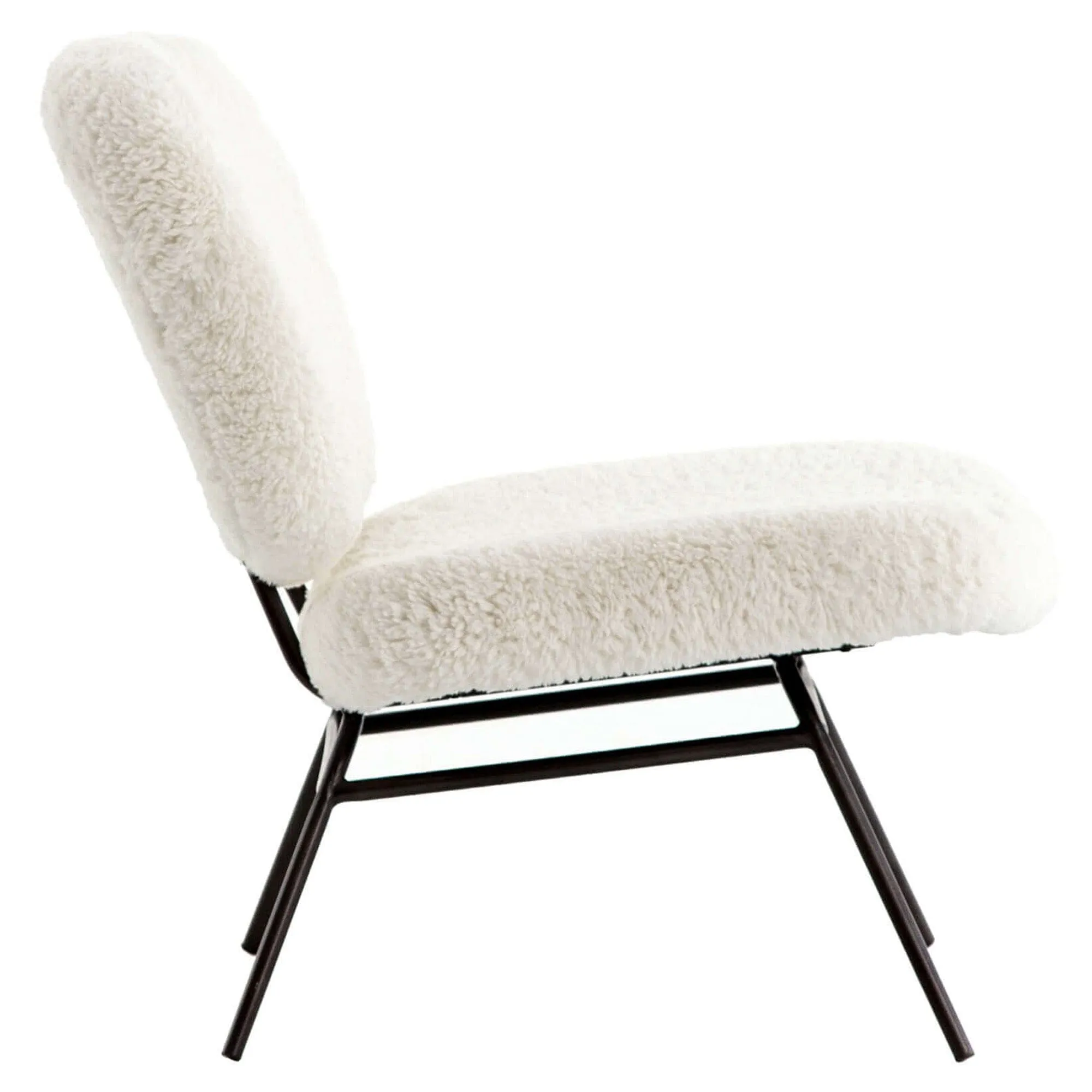 Caleb Chair, Ivory Angora