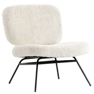 Caleb Chair, Ivory Angora