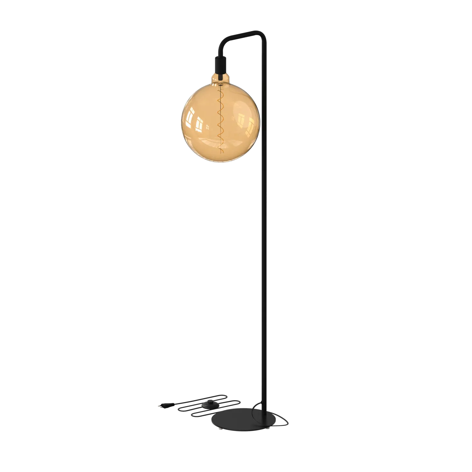 Calex U-Line Floor Lamp - E27 - Black