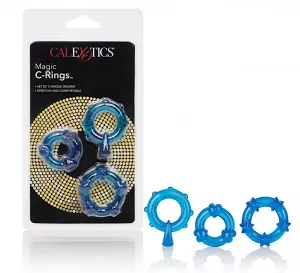 CalExotics ''Magic'' Cock Rings Set -Blue