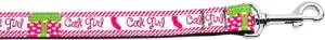 Cali Girl Nylon Dog Leash 3-8 Inch Wide 4ft Long