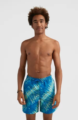 Cali Melting 16'' Swim Shorts | Bright Blue Tie Dye