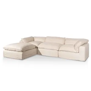 Calibre Fabric Corner Sofa - Linen Sand LC6439-KSO