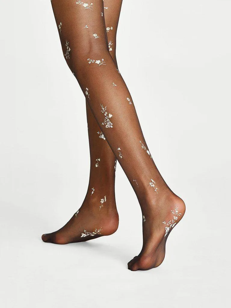 Calico Print Tights