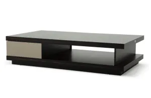 Caligari Modern Oak & Gray Gloss Coffee Table