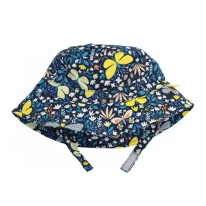 Calikids Cotton Lightweight Bucket Hat - Butterfly (Small, 3-9 Months)