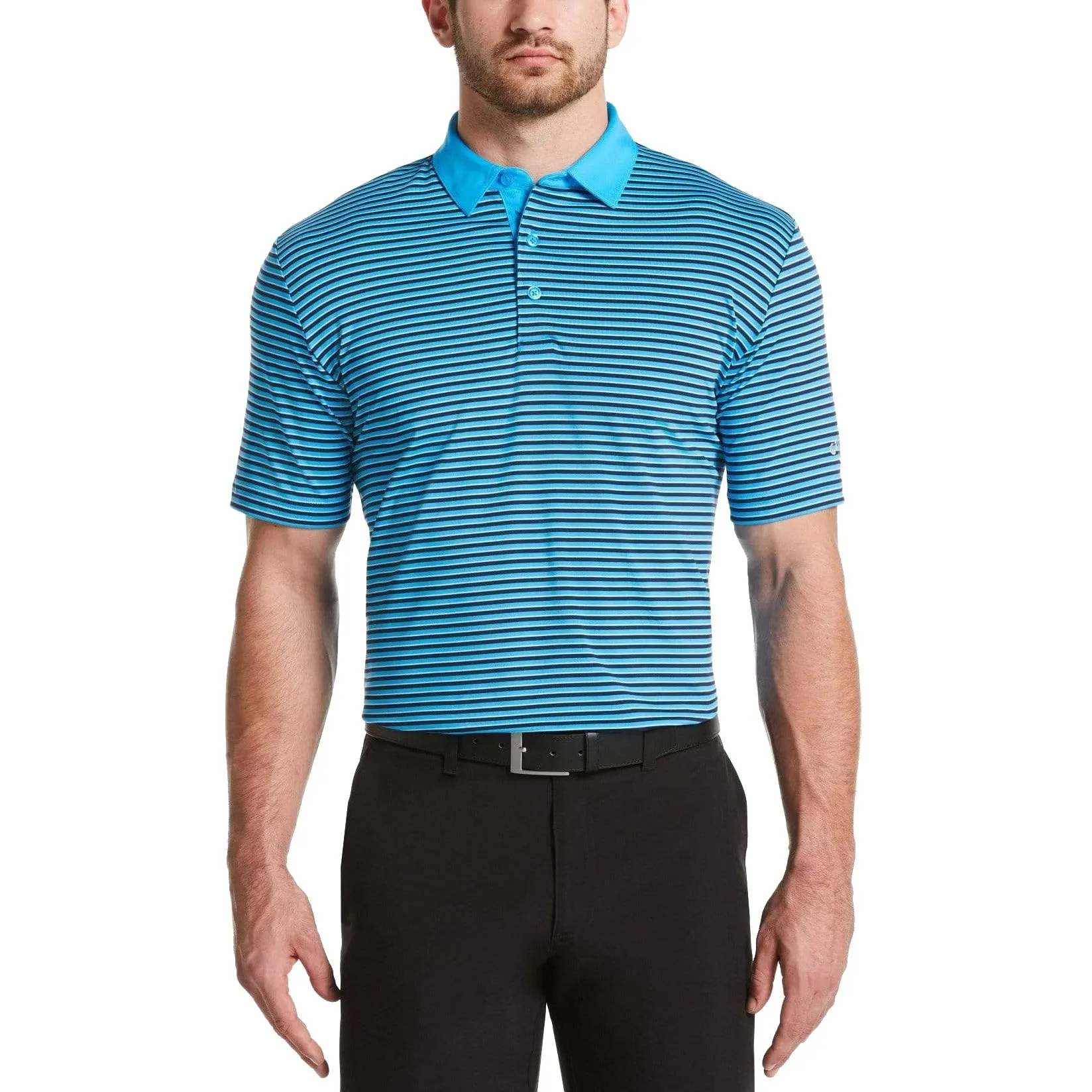 Callaway 3-Color Stripe Mens Golf Polo