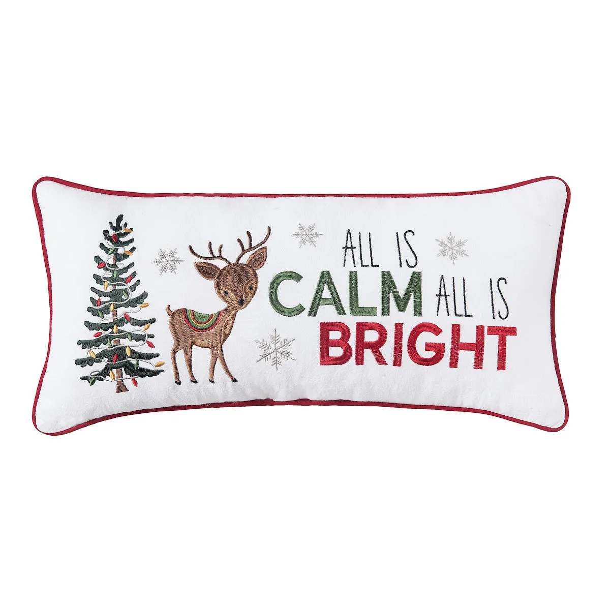 Calm & Bright Reindeer Pillow