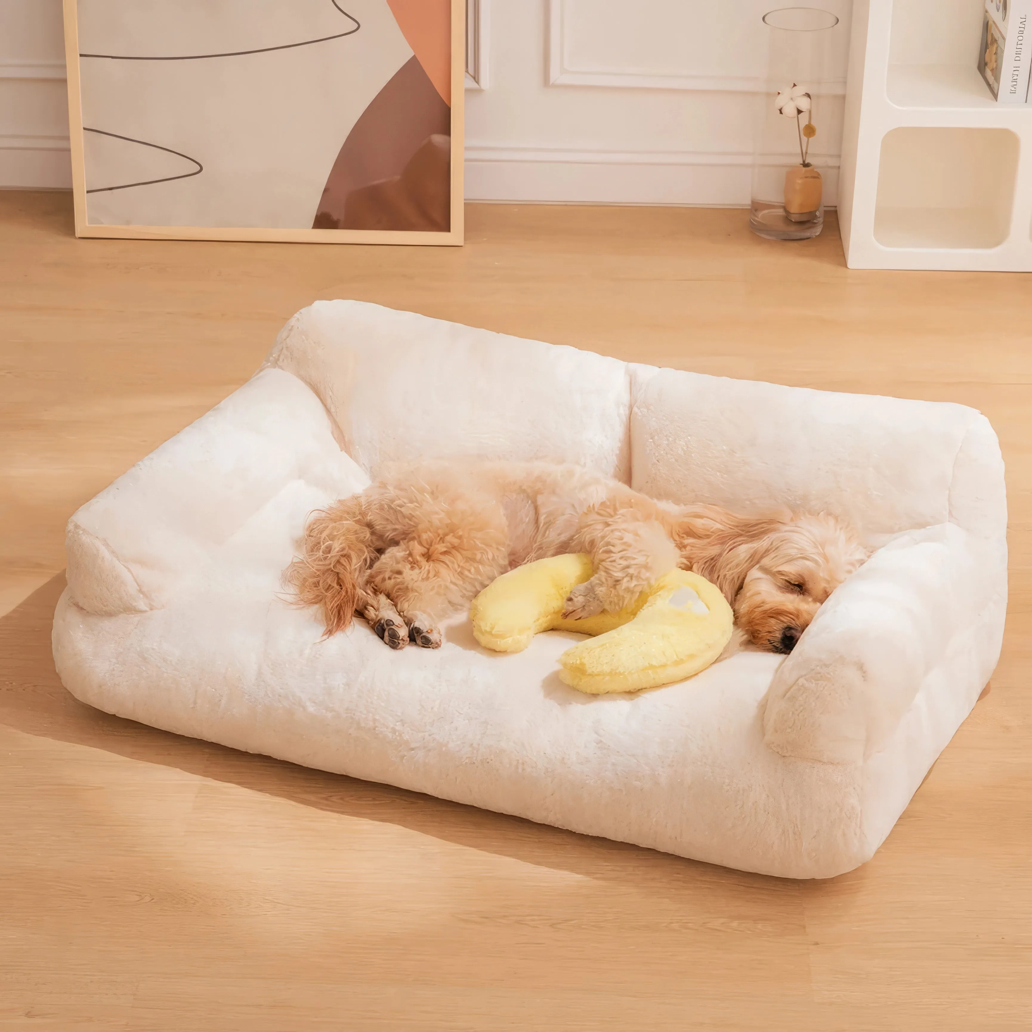 Calming Plushy Dog Sofa