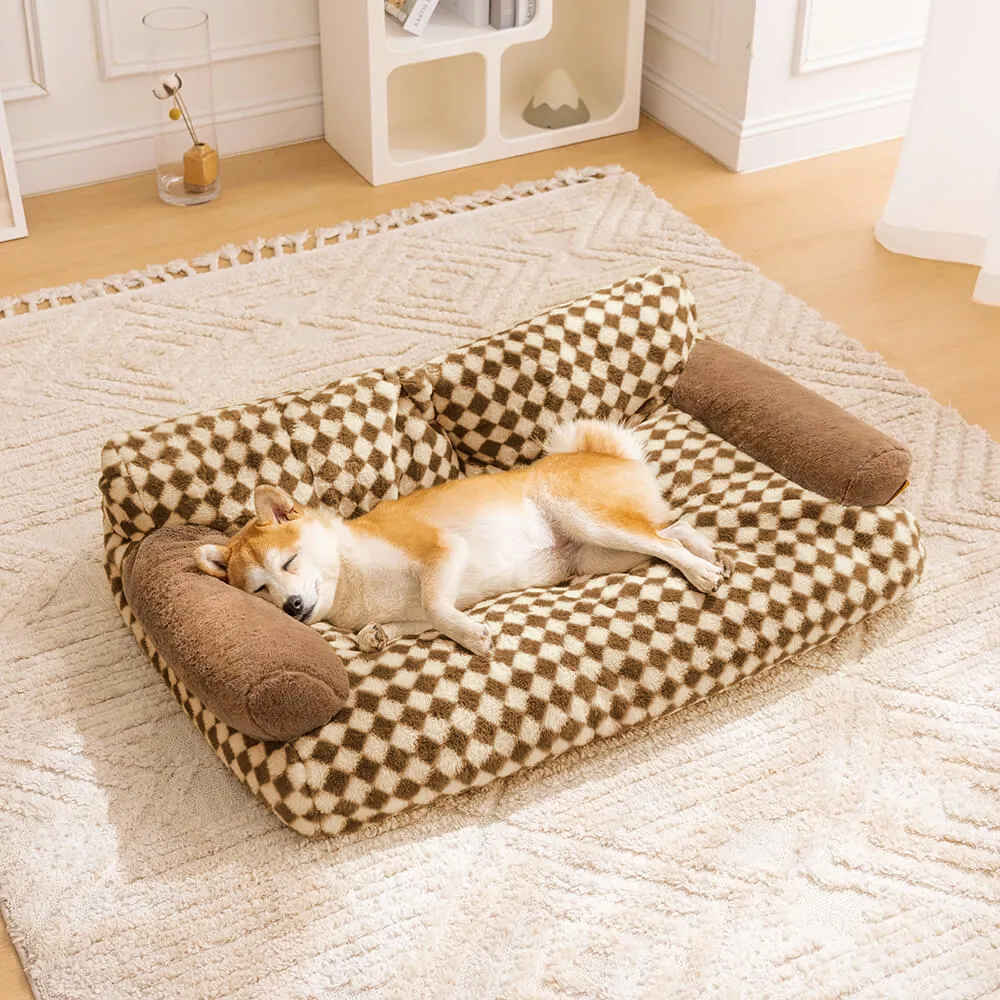 Calming Plushy Dog Sofa