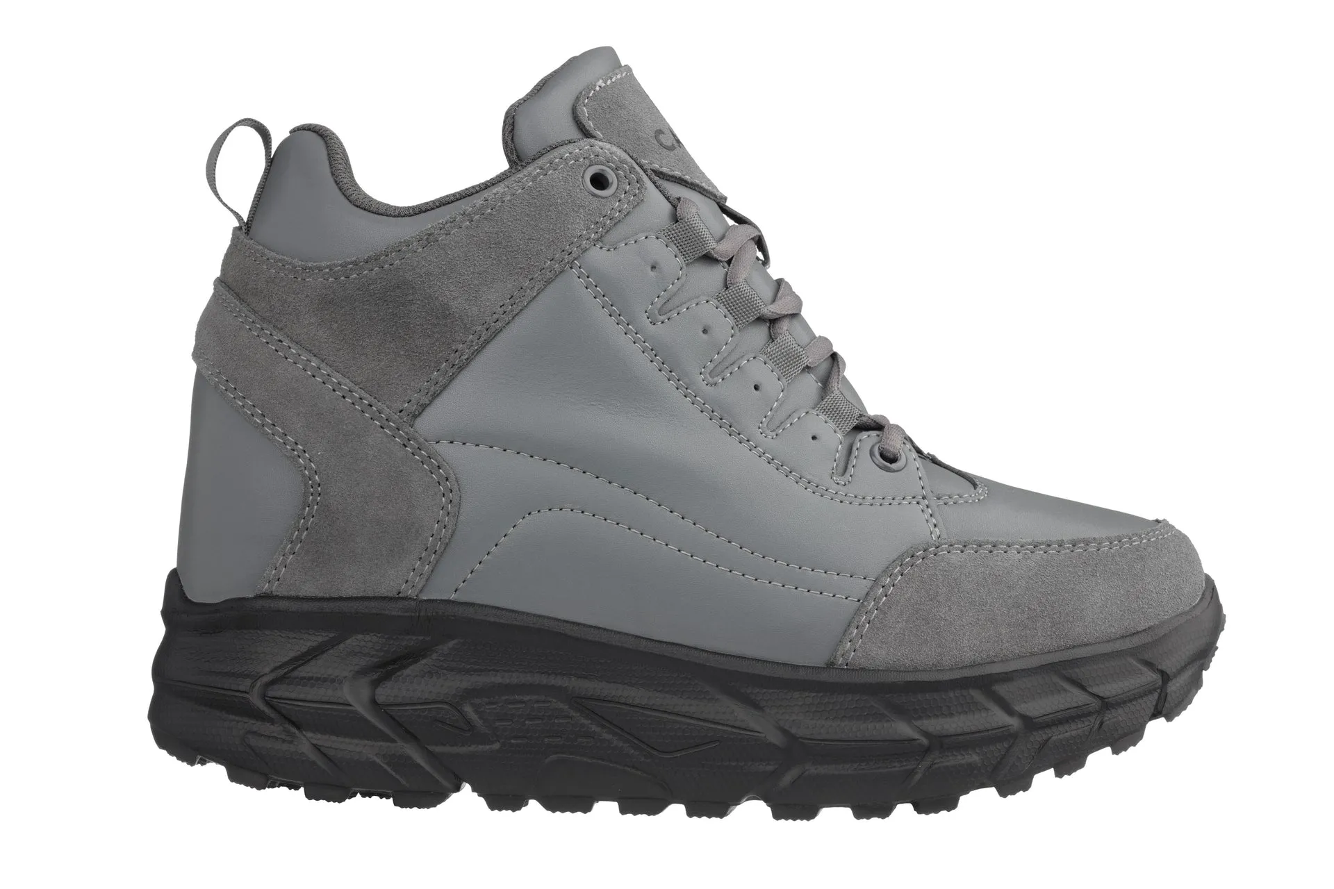 CALTO - S22799 - 4 Inches Taller (Grey) - Hiking Style Boots