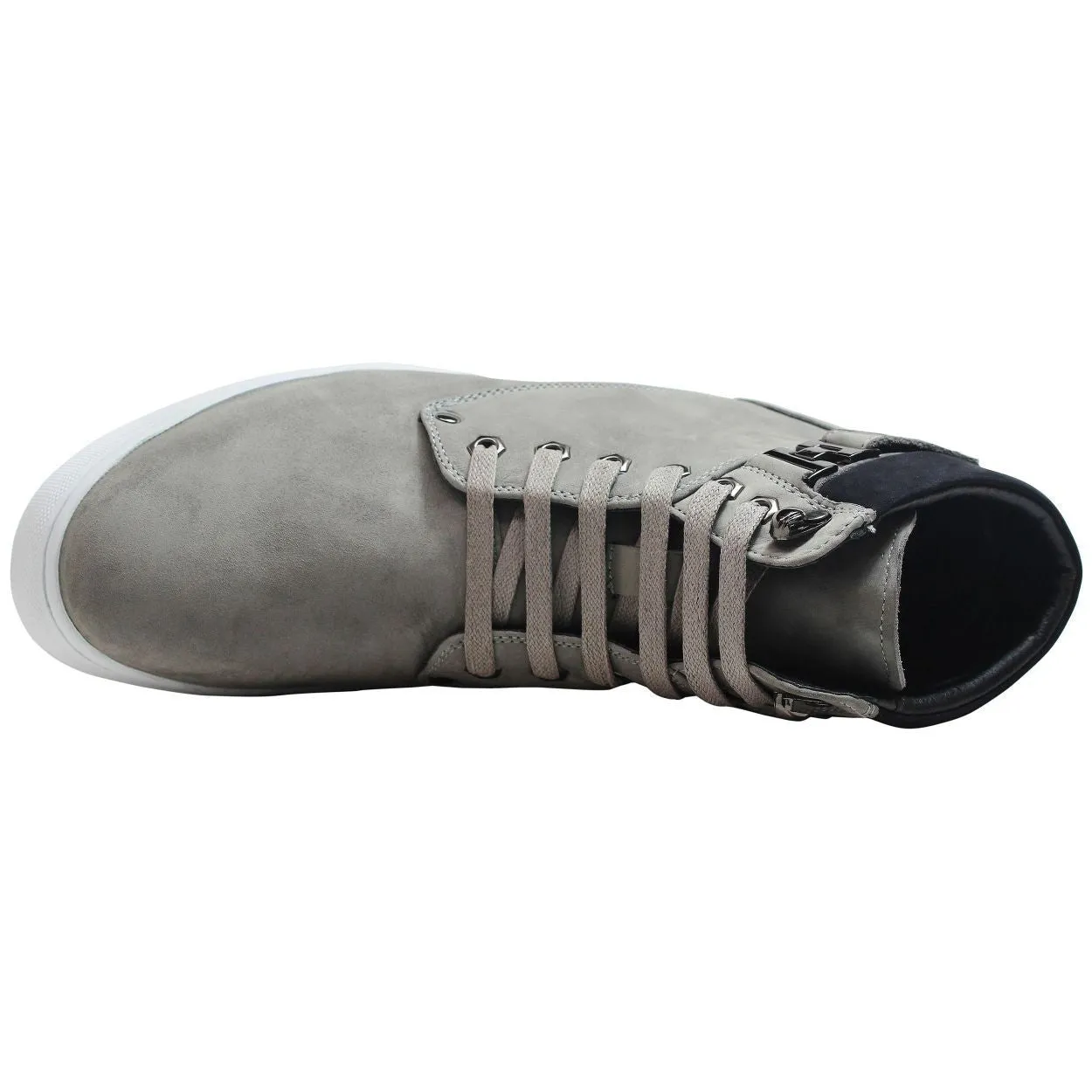 CALTO - T53120 - 2.6 Inches Taller (Nubuck Grey) - High top sneak-boot