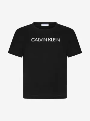 Calvin Klein Boys Cotton Jersey Logo T-Shirt