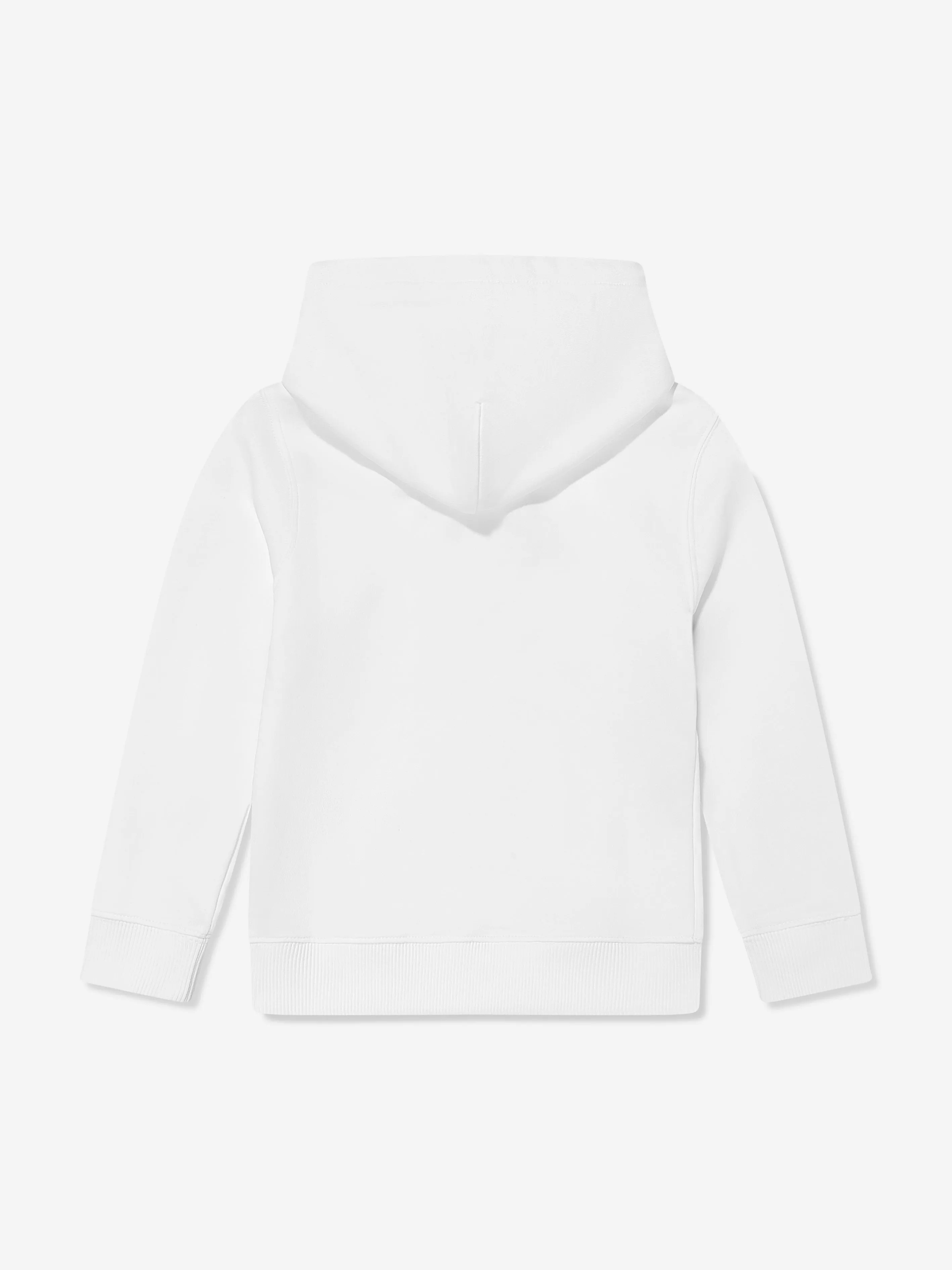 Calvin Klein Kids Small Monogram Hoodie in White