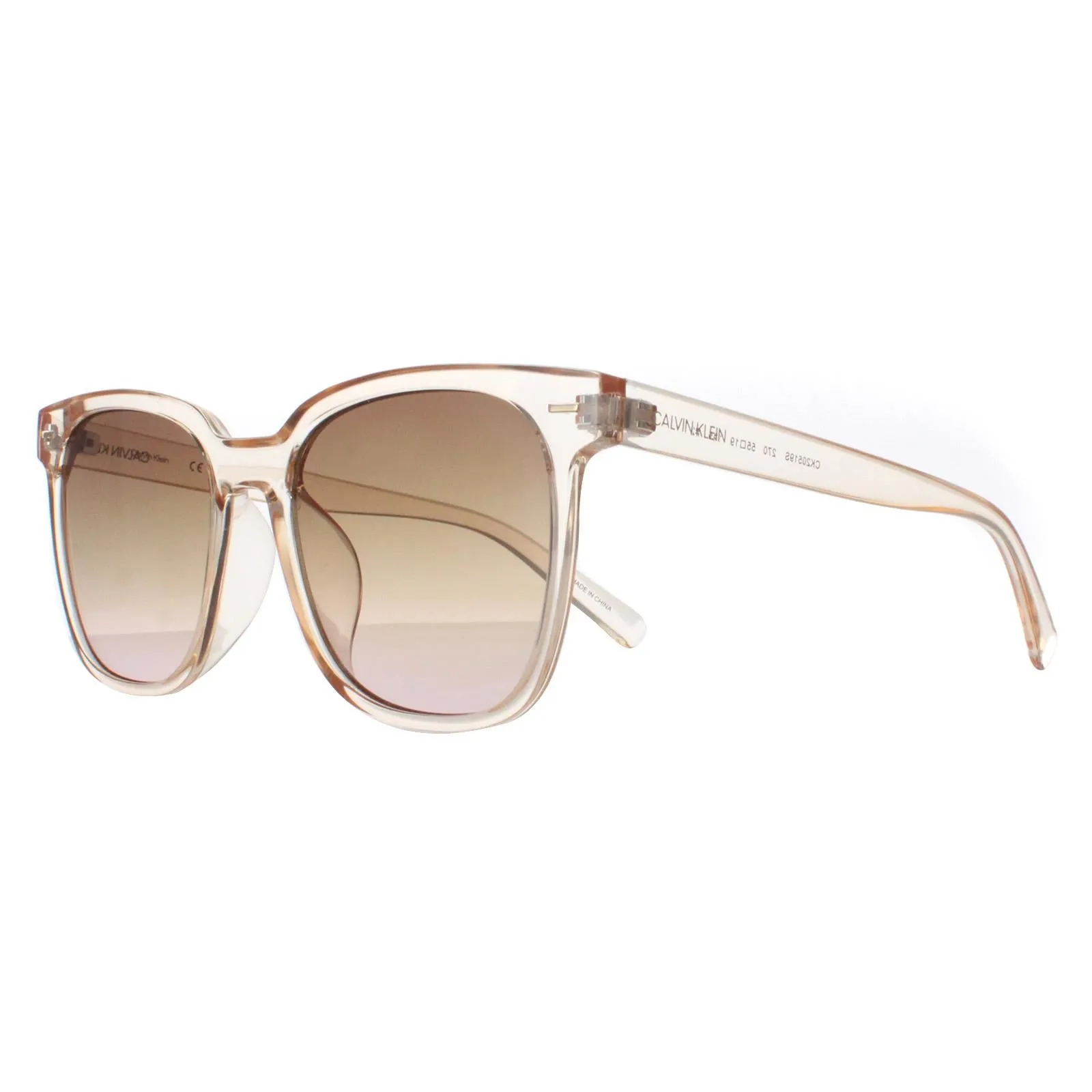 Calvin Klein Sunglasses CK20519S 270 Crystal Beige Brown Brown Gradient