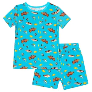 Calypso Fish Short Sleeve and Shorts Pajama Set (6M-12Y)