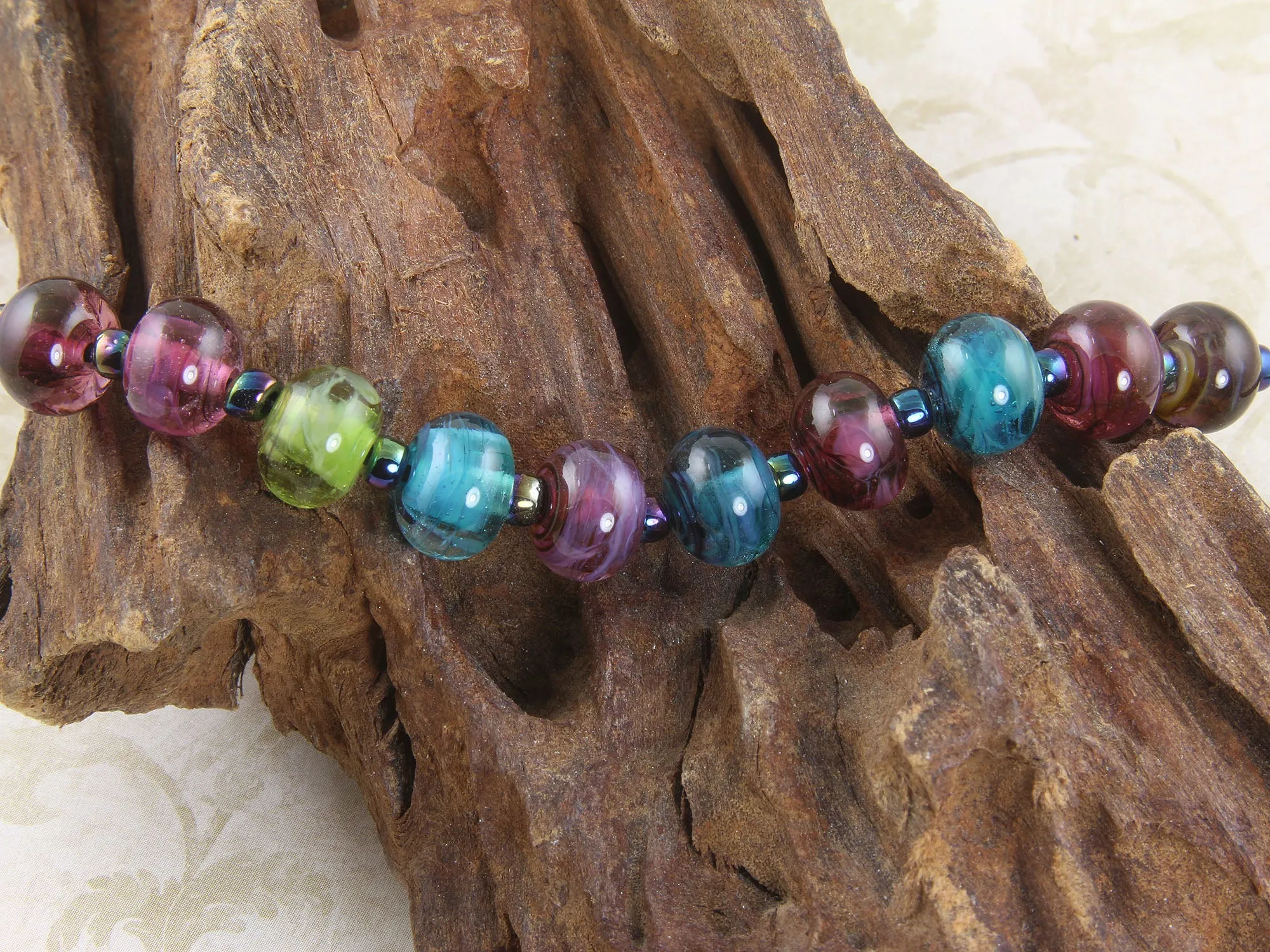 Calypso Multicolor Mini Lampwork Beads Set SRA