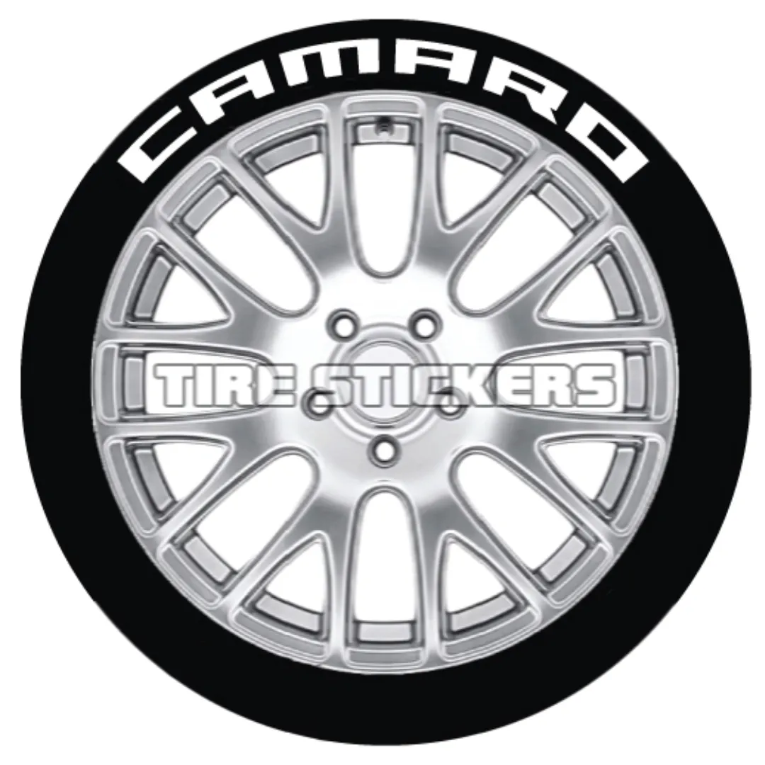 Camaro Tire Stickers - 4 of each - 14"-16" - 1.5"