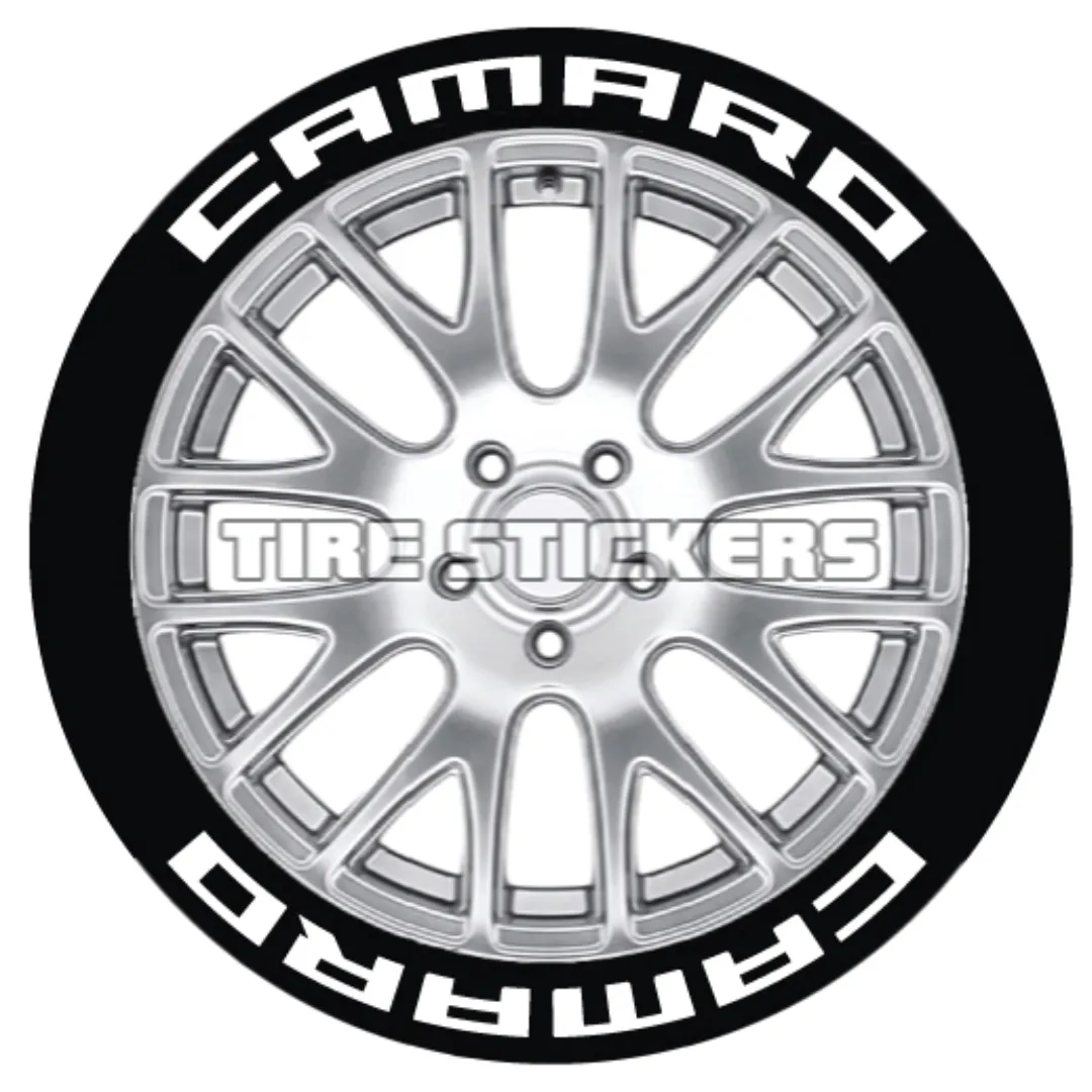 Camaro Tire Stickers - 8 of each - 17"-18" - 1.25"