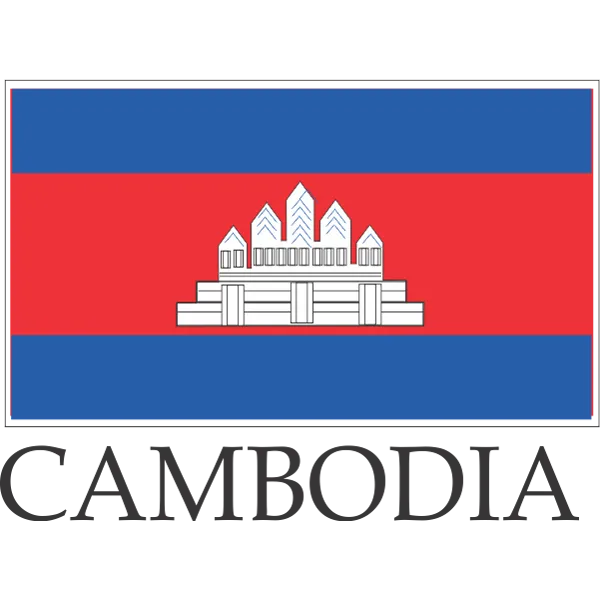 Cambodia Embroidered Flag Badge