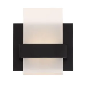 Cambridge 7 In. LED Bath Sconce Black Finish