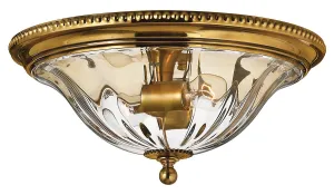 Cambridge Medium Flush Mount in Burnished Brass