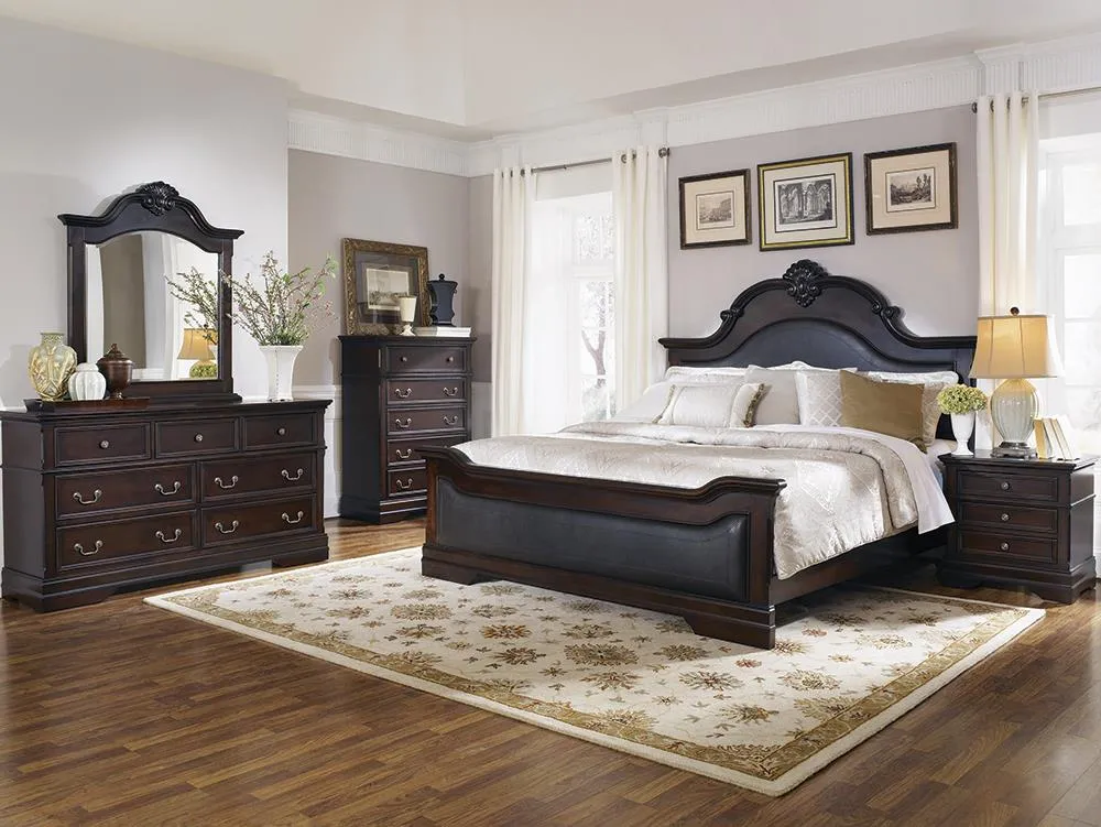 Cambridge Traditional Dark Brown Eastern King Five Piece Set