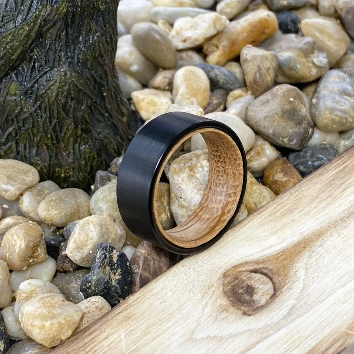 CAMBUS | Whisky Barrel Wood, Black Flat Brushed Tungsten