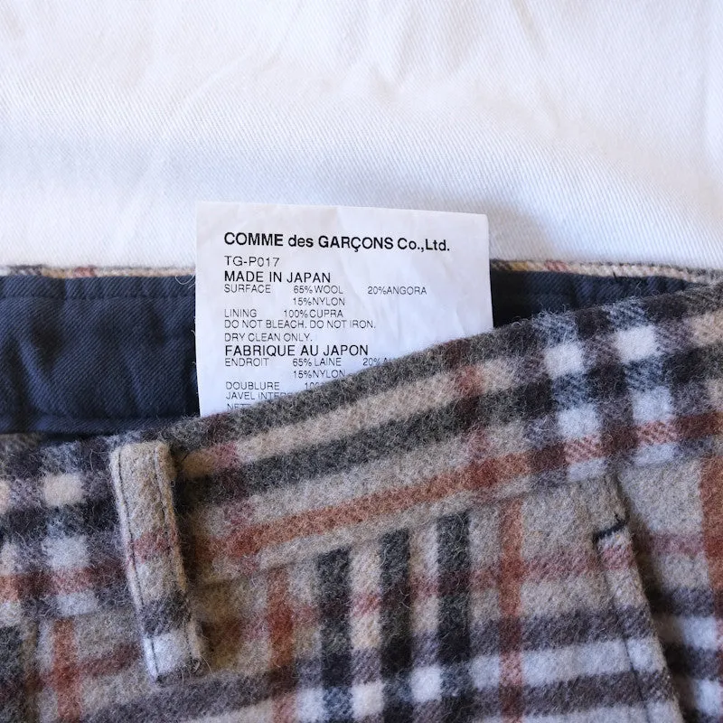 camel plaid trousers