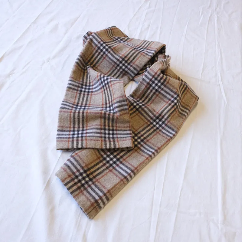 camel plaid trousers