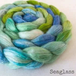 Camel Silk Roving - Seaglass